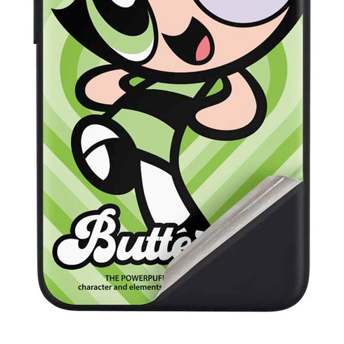 Cartoon Network Powerpuff Girls Buttercup Green Hearts Google Pixel 4a Skin
